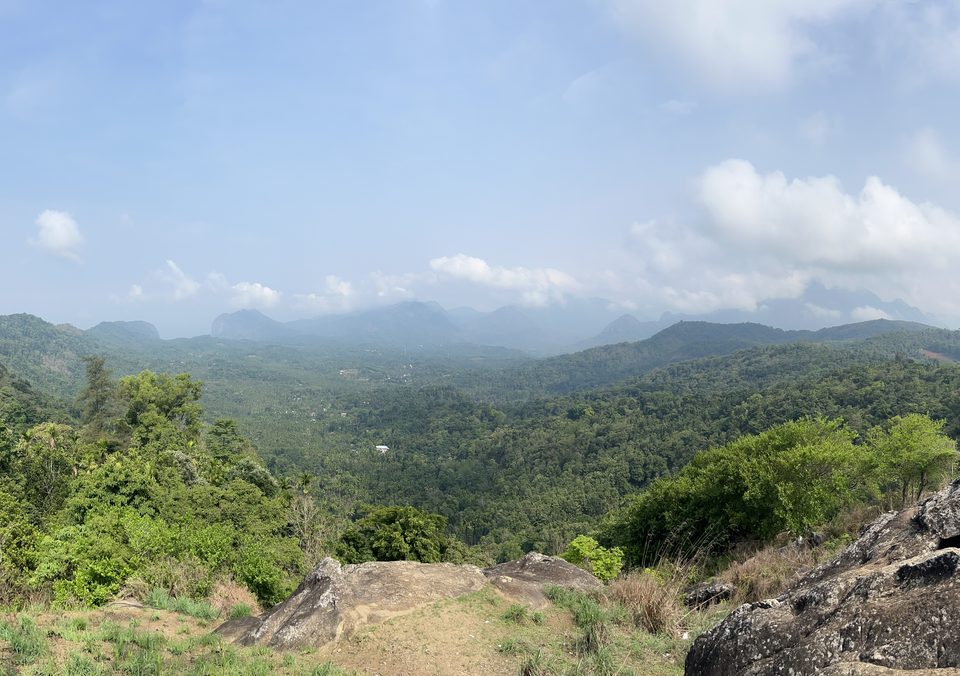 The ridges and the valley from the rock viewpoint